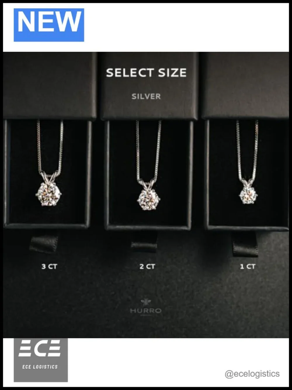 Moissanite Solitaire Pendant Necklace 925 Sterling Silver Gold Plated 2 Ct